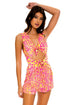 Luli Fama Wild Sweetheart DOUBLE FRONT KNOT OPEN BACK ROMPER